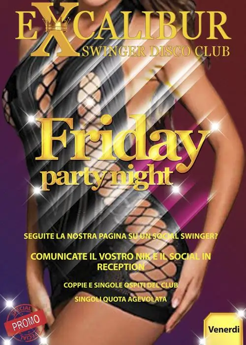 Swinger club prive evento Friday Party Night