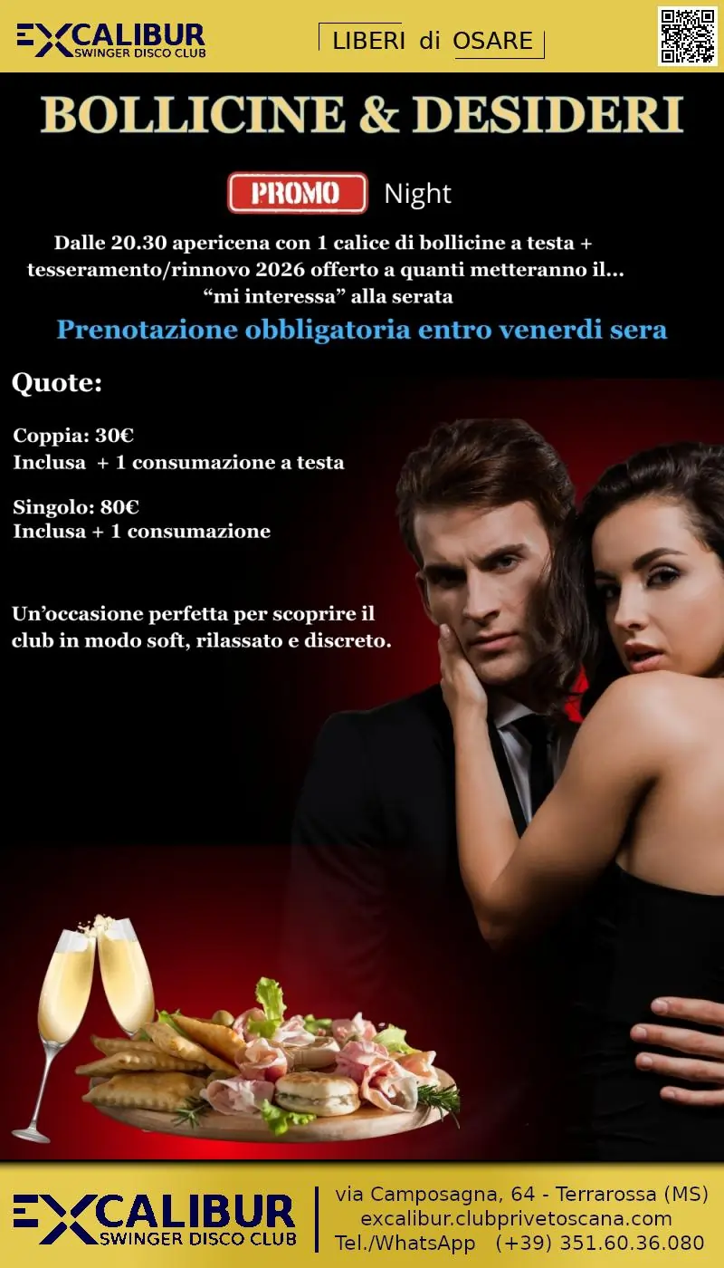 Evento all'EXCALIBUR Club Privé