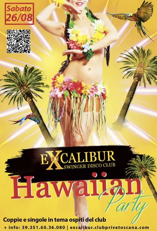 Swinger club prive evento Hawaiian Party