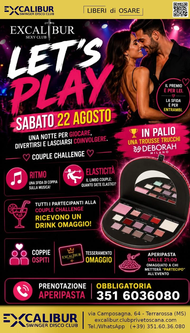 Event at EXCALIBUR Swinger Club Privé