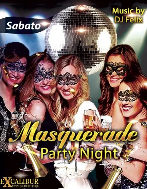 Swinger club prive evento Masquerade Party Night