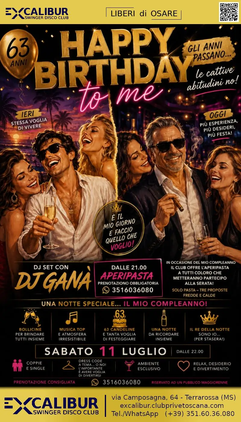 Event at EXCALIBUR Swinger Club Privé